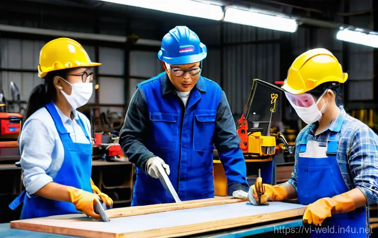 용접사 이직 준비 체크리스트 - **Prompt:** A successful and confident Vietnamese female welder, in her early 30s, dressed in a prof...